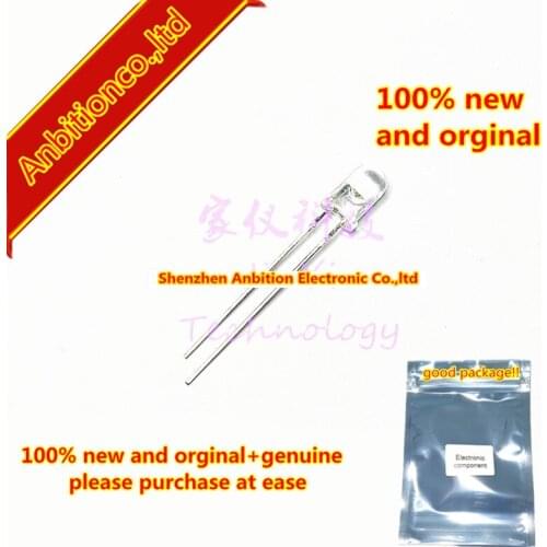 100pcs 100% new and orginal L-7113PBC LED 5mm round head white hair blue light 458NM ± 16 ° in-line led light in stock