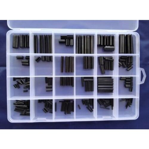 270pcs M1.5-M8 Carbon Steel Split Spring Dowel Pin Tension Roll Pins Assortment Pins Cotter