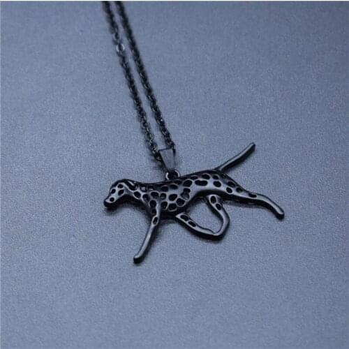 4 Colors New Dalmatian Charm Necklace Trendy Metal Dog Jewellery Dalmatian Pendant Necklace Women