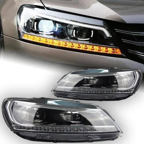 Car Styling for Passat B7 Headlights 2012-2015 Passat US LED Headlight DRL Hid Head Lamp Angel Eye Bi Xenon Beam Accessories