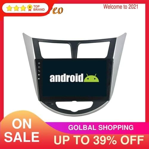 Android 9 64GB Car GPS Navigation For Hyundai Accent Verna Full Touch Car Stereo Head Unit Video Multimedia Player No DVD Player