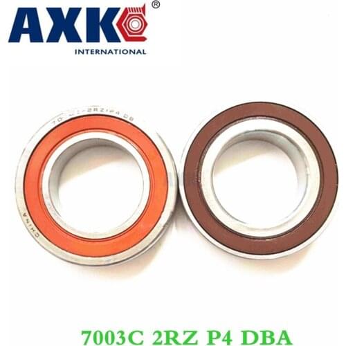 Axk 1 Pair 7003 7003c 2rz P4 Dba 17x35x10 17x35x20 Sealed Angular Contact Bearings Speed Spindle Bearings Cnc Abec-7