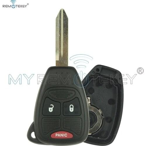 Remtekey OHT692427AA car key shell case 2 button with panic for Chrysler Dodge 2 button with panic 2004-2015