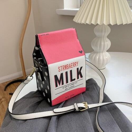 Designer Handbags High Quality Small Shoulder Bag Fashion Handbag Milk Cartoon Pattern Girly Popular New Product Wholesale Purse