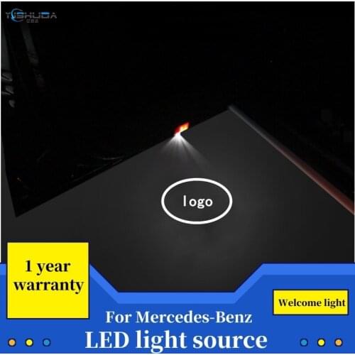 For Mercedes amg LED welcome lamp car door light logo laser projector lighting emblem for Benz class E C W205 W176 W212 W213 177