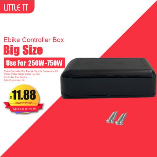 Extra-Large Ebike Waterproof Plastic Controller Box for 250W 350W 500W 750W Hub Motor eBike Conversion Kit with Screw Parts