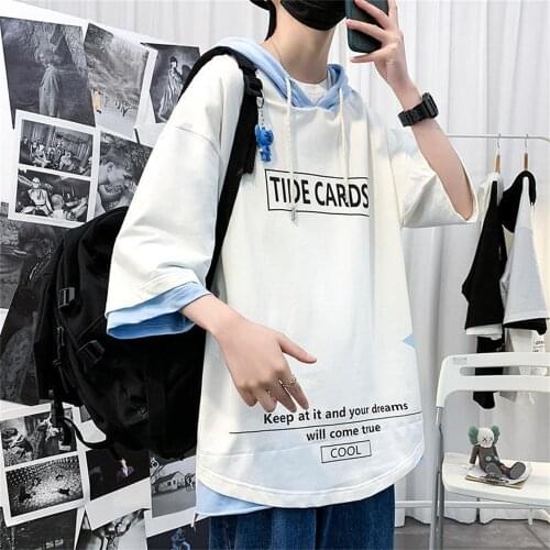 Hip Hop Harajuku Plus Size Tshirt Streetwear Men Casual Shirts White Summer Cartoon High Street T Shirt Fashion Japan Tshirt Ma