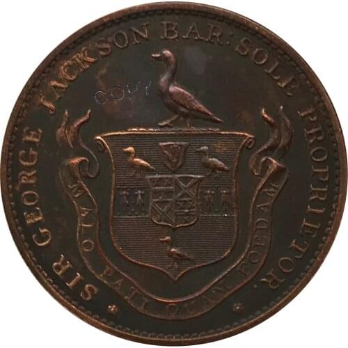 1795 United Kingdom 1/2 Penny Red Copper collectibles Copy Coin
