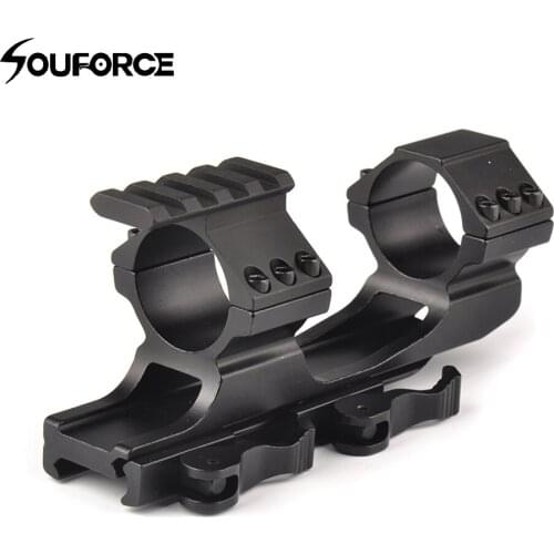 Cantilever Quick Release Scope Mount 1"/30mm Dual Ring Heavy Duty Rail 20mm Picatinny Rail Extended for Air Gun Hunting