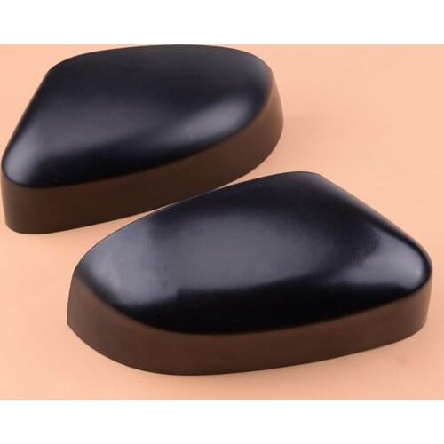 1 Pair Car Matte Black Side Door Wing Mirror Cover Cap ABS fit for Ford Focus MK3 2012 2013 2014 2015 2016 2017 2018
