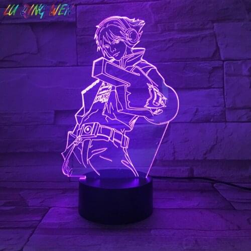 League of Legends The Prodigal Explorer EZ Led Night Light Holiday Girlfriend Gift Boy Bedroom Decor LOL Ezreal Desk Night Lamp
