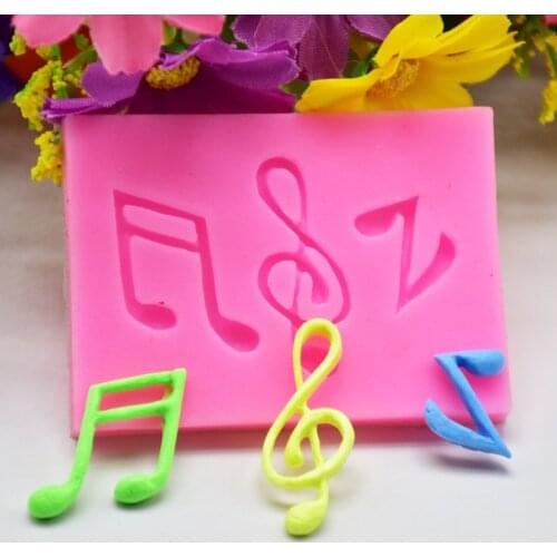 Small Note Fondant Silicone Mold for DIY Pastry Cupcake Dessert Lace Cake Decoration Kitchen Accessories Baking Tool