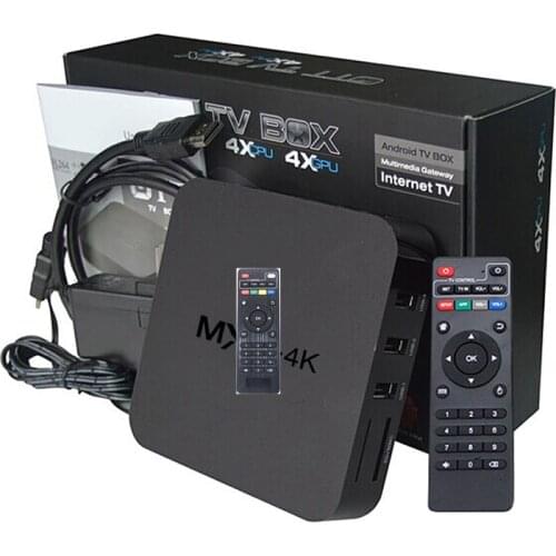 10 PCS/LOT MX-4K Android 7.0 7.1 Media Player Tv Box Smart-Top Wifi H3 RK3229 2GB 16GB