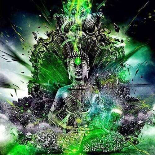 Cross Stitch Kit DIY Diamond Embroidery Buddha statue Full Square/round Diamond Painting Mosaic Home Decor