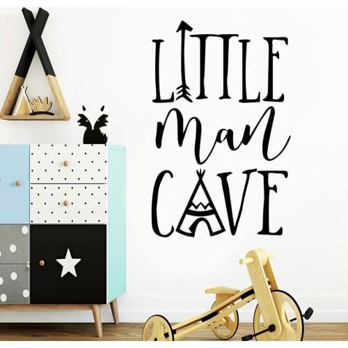 American-Style little man Phrase cave Decals Wall Stickers For Kids Room Decor Decal Wallpaper Sticker Mural