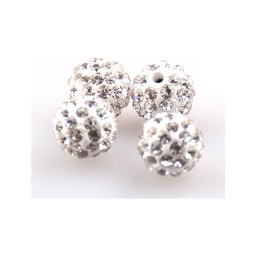 New arrive Fashion Jewelry 10mm pave disco ball fitting for wearing necklace,bracelet