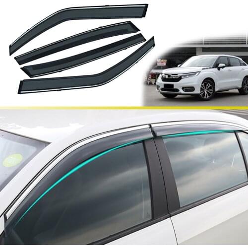 Window Visor For Honda Avancier UR-V 2017 2018 Smoke Car Window visor Car Sun Rain Guard Wind Deflectors Accessories 4Pcs