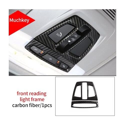 For BMW X5 F15 2014-2018 carbon fiber front reading light frame 1pcs