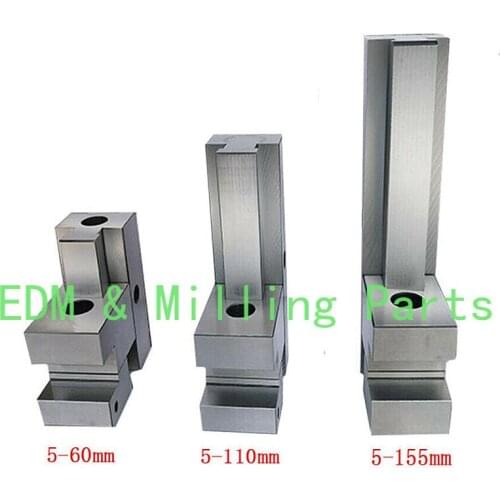 CNC Wire EDM High Precision Vise Stainless Steel 60mm or 110mm or 155mm Jaw Opening P20 Steel
