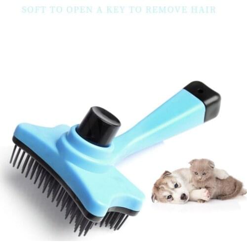 Self-cleaning Needle Hair Comb For Cats Retractable Pet Open Knot Combs Dog Grooming Hair Removers Dog Supplies