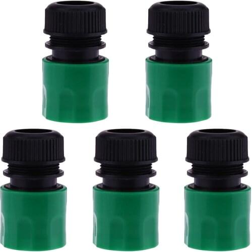 5pcs One-Way Quick Connector Connection 1/2'' Garden Watering Hose Household Agriculture Tools Gardening Equipment
