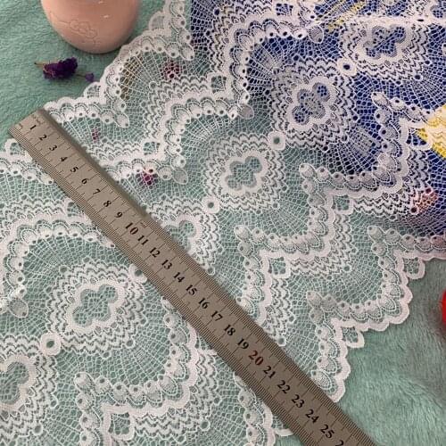 TD1109-2 24.5 cm Skin-friendly, soft, elastic lace, wide lace, accessories,24.5cm garment, hemlines, longer trim, DIY hemlines
