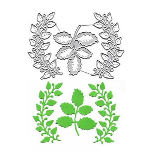 Stencil For Scrapbooking Leaves Branch Metal Dies Embossing Folders Paper Card Making Album Decor Craft Stamping Cutting Die New