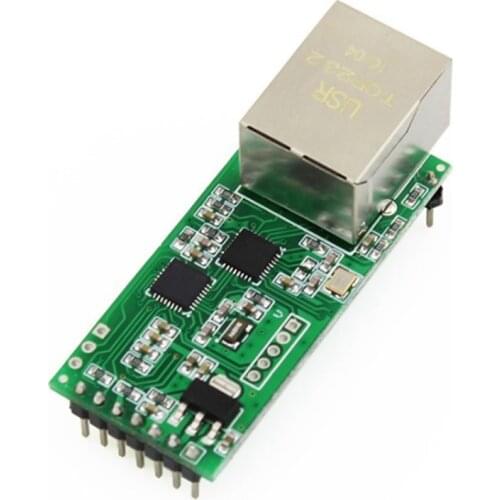 Usr-Tcp232-T2 Tiny Serial Ethernet Converter Module Serial Uart Ttl To Ethernet Tcpip Module Support Dhcp And Dns
