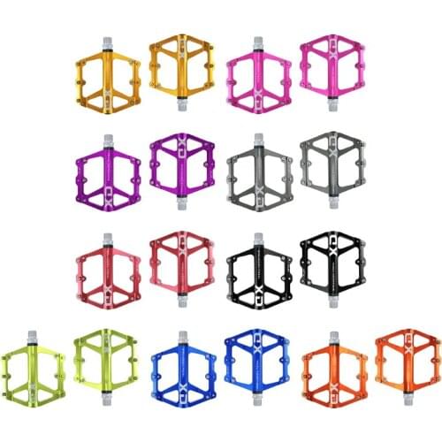 Bicycle Pedals MTB Pedals Wide Bearing Lightweight Aluminum Alloy Fiber Bicycle Platform Pedals for MTB Road Bike