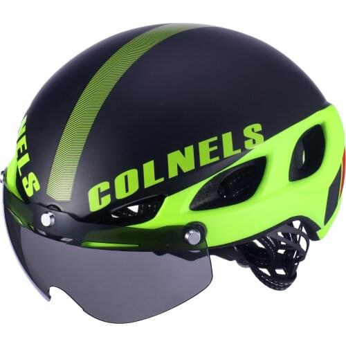 Cycling Helmet with Goggles 2 Lens mountain mtb road bike helmet outdoor sport men women Casco Ciclismo Helmets Safety Cap M/L