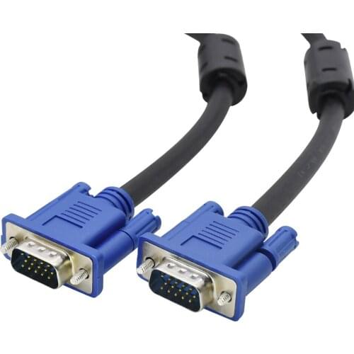 VGA cable VGA 15pin male to male vedio cable for pc monitor projector 0.6m 1.5m 1.8m