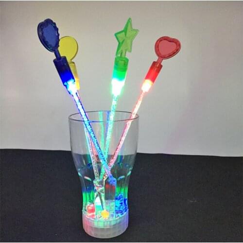 Funny Luminous swizzle Stick Light Up For Party Club Wedding Decoration Colorful Supplies For Bars Clear Bars DJ KTV Nightclubs
