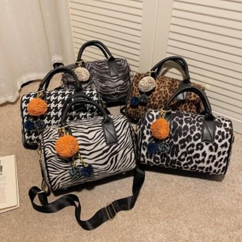 Zebra Leopard totes handbag shoulder bags for women 2020 Fashion crossbody Travel bag new zipper High capacity solid handbag