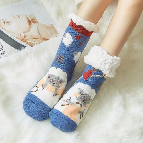 1 Pairs Autumn&Winter Non-slip Super quality Soft Microfiber Cozy Sleeping Socks Fuzzy Warm Slipper women Socks Size 36-40