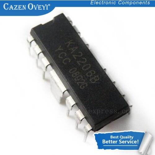 10pcs/lot KA2206B KA2206 2206 DIP-12 DIP In Stock