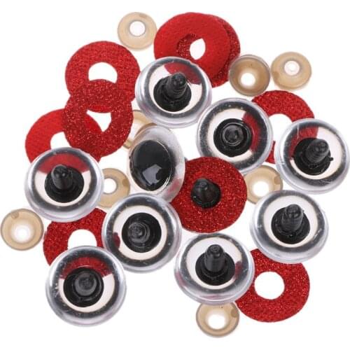 16 20 24mm 10pcs Shinning Plastic Doll Eyes Craft Eyes DIY For Plush Bear Stuffed Toys Animal Puppet Dolls