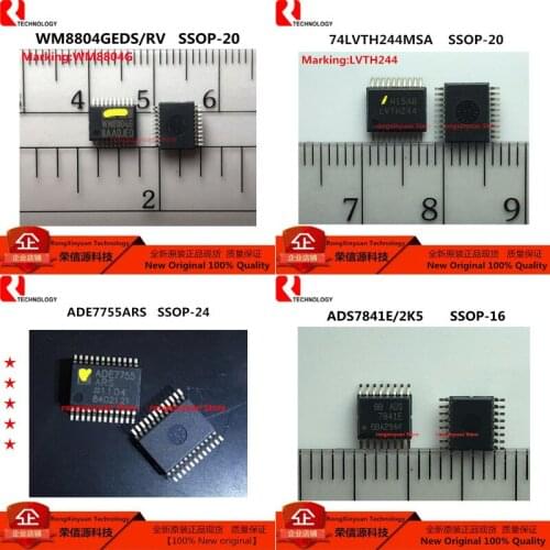 2pcs WM8804GEDS/RV WM8804G WM8804GEDS ADS7841E/2K5 ADS7841E 7841E ADE7755ARS ADE7755 74LVTH244MSA LVTH244 74LVTH244 100% New