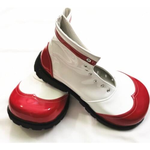 34cm Pu Club Clown Boots Funny Joker Cosplay Comical Exaggerated Shoes Party Cosplay Wear Festival Halloween Boot Free Size
