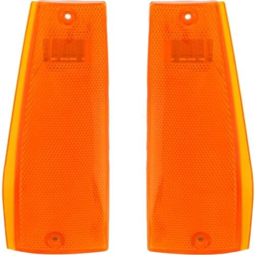 Auto Front Corner Parking Side Marker Light Lamp Left & Right Lens Shell Housing For Jeep Cherokee XJ 1984-1996 Turn Lights
