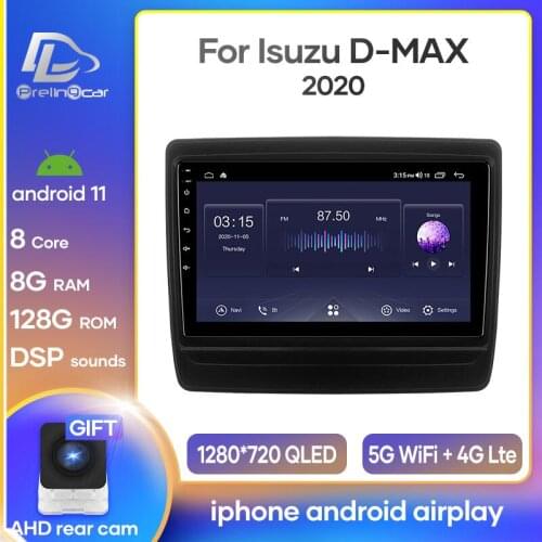 Car Radio Android 10 Stereo Receiver For Isuzu D-MAX DMAX 2020 Video Player Multimedia Navigation GPS No 2 Din Dvd