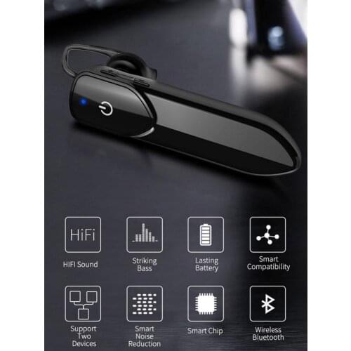 Bluetooth Wireless Earphone With Mic Handsfree Headphones Mini Wireless Earphone Earbud Earpiece For IPhone Xiaomi