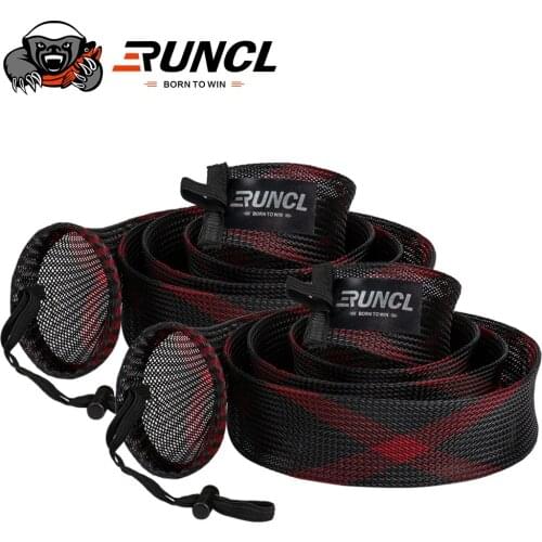 RUNCL Fishing Rod Cover & Reel Bags,Spinning/Casting Rod Socks & Spinning/Baitcasting Reel Covers Fishing Protector Accessorie
