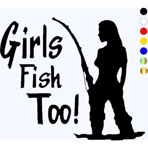 CK3346# girls fish too vinyl car sticker reflective waterproof cool waterproof removable decal self-adhesive car auto stickers