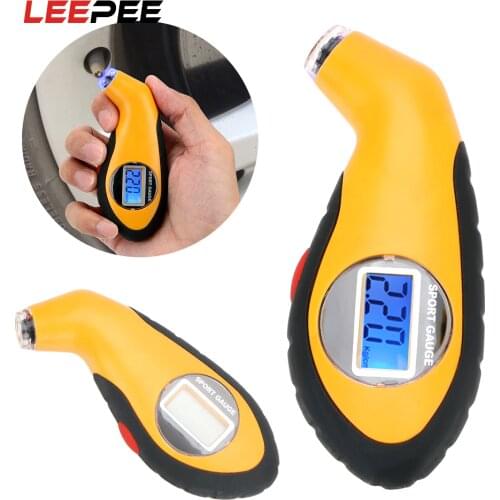 Electronic Digital LCD Car Tire Manometer Barometers Tester Tool Tyre Air Pressure Gauge Meter For Auto Car Motorcycle