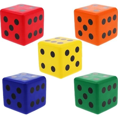 Sponge Dice Foam Dot Dice Playing Dice for Math Teaching Vent Toy