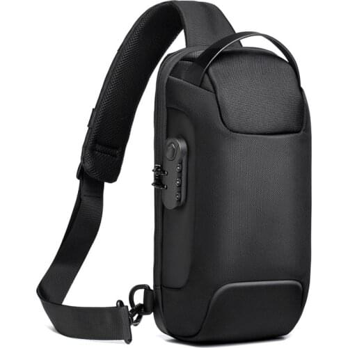 New Chest Bag Anti-thief Men Crossbody Bag Waterproof Shoulder Bags USB Charging Short Trip Male Travel Pack Storage Bags Hot