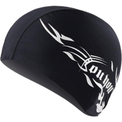 Mens Cloth Swimming Cap Hot Spring Spandex Swimming Cap Bag Long Hair High-end Swimming Cap Suitable For Swimming Pool