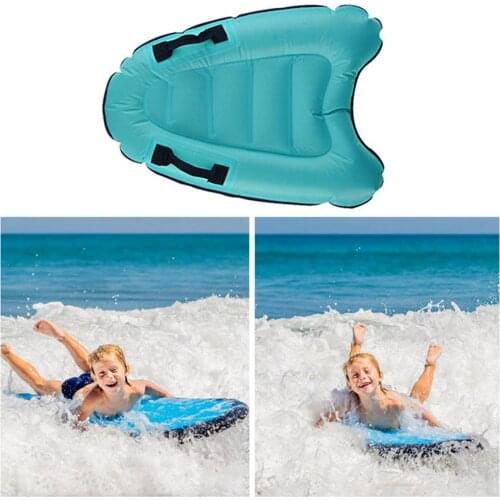 Outdoor Inflatable Surfboard Portable Surfing Water Skiing Bodyboard with Handles Mini Pool Float Beach Swimming Body
