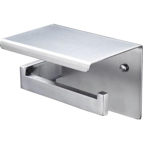 Wall Mount Brushed Stainless Steel Toilet Paper Holder Storage Bathroom High quality Paper Towel Dispenser Tissue Roll Hanger