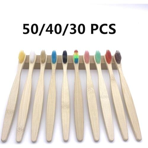 Natural soft bristles bamboo toothbrushes eco friendly Oral Care tooth brush Biodegradable wooden bamboo cepillo bambu